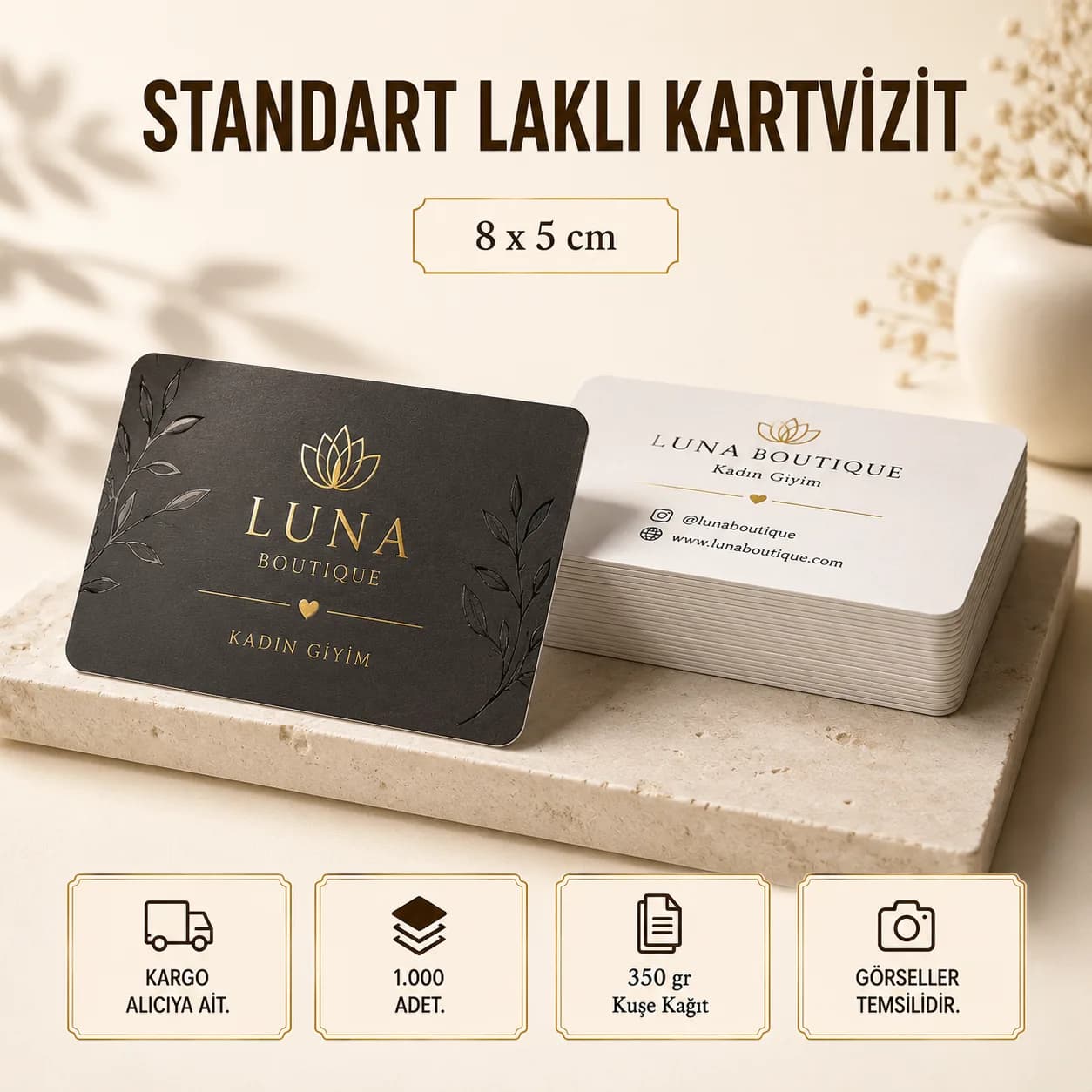 Standart Kartvizit baskı örneği 1